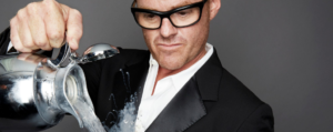 Heston Blumenthal pouring from a jug