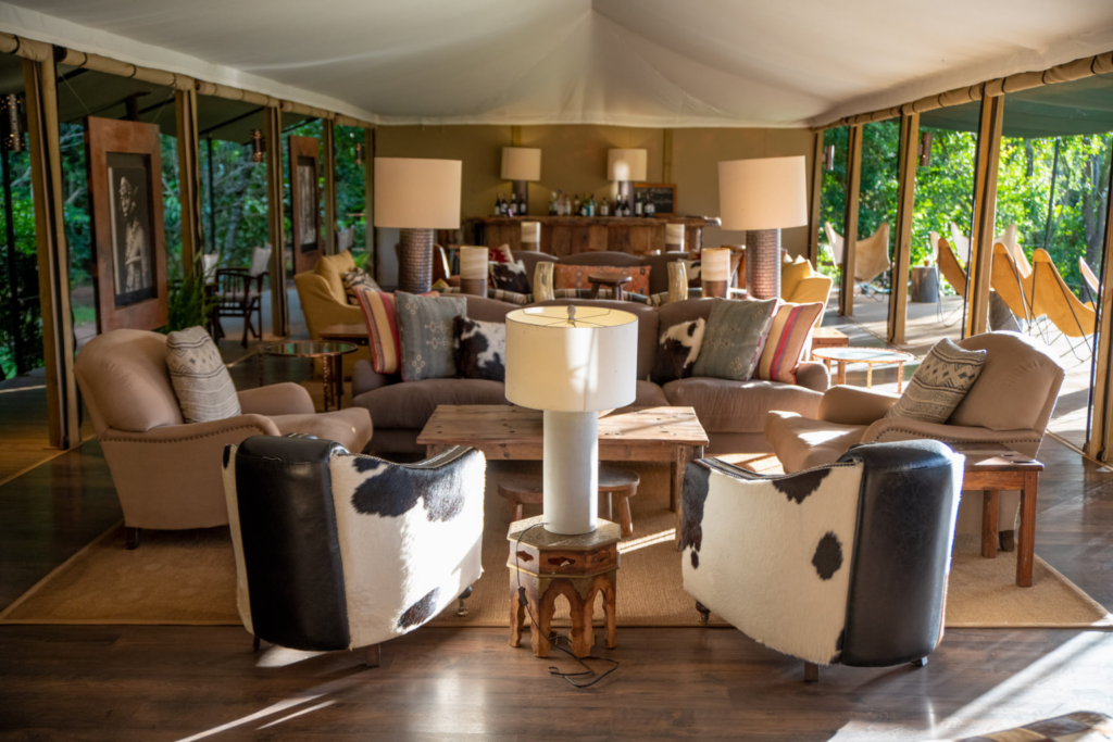 Kenya - living room of Governors' II Moran Camp