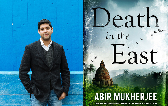 Image of The Book Club author Abir Mukherjee and the cover of Death in the East