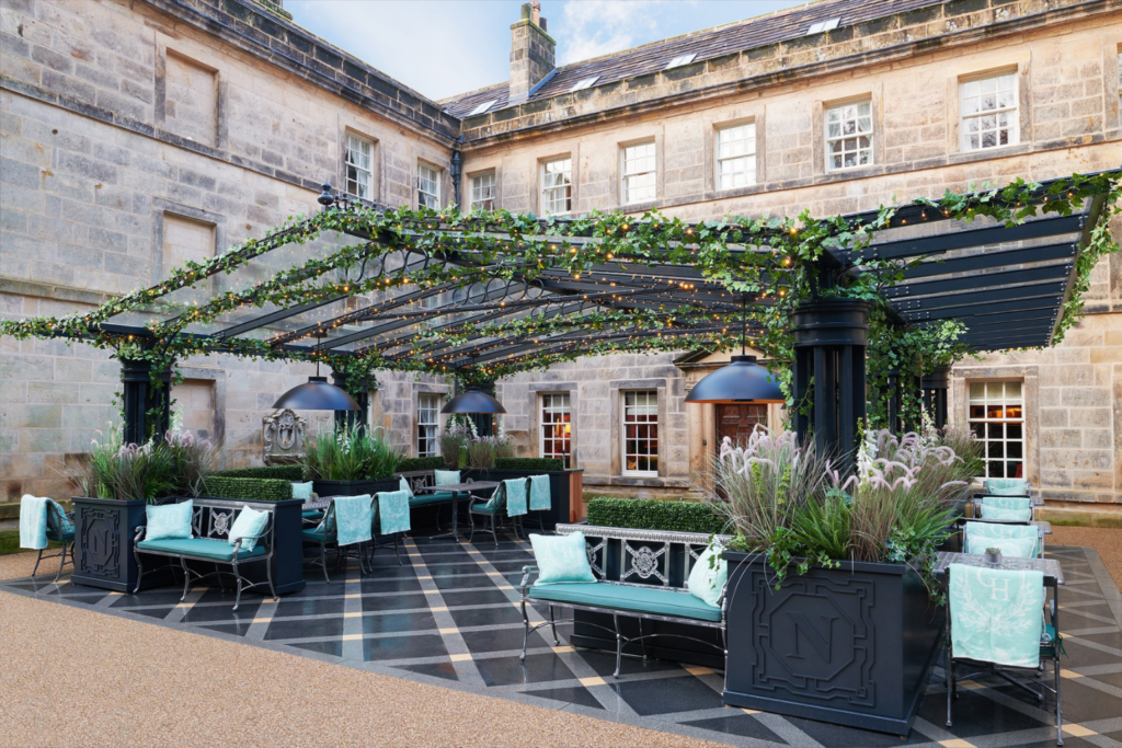 Al Fresco dining area, Grantley Hall