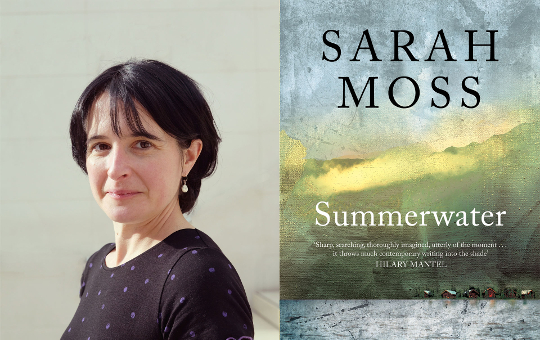 Image of The Book Club author Sarah Moss and the cover of Summerwater