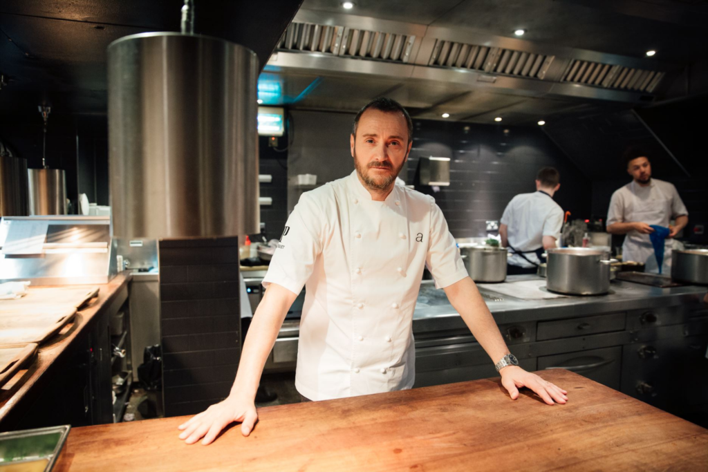 Jason Atherton in the kitchen