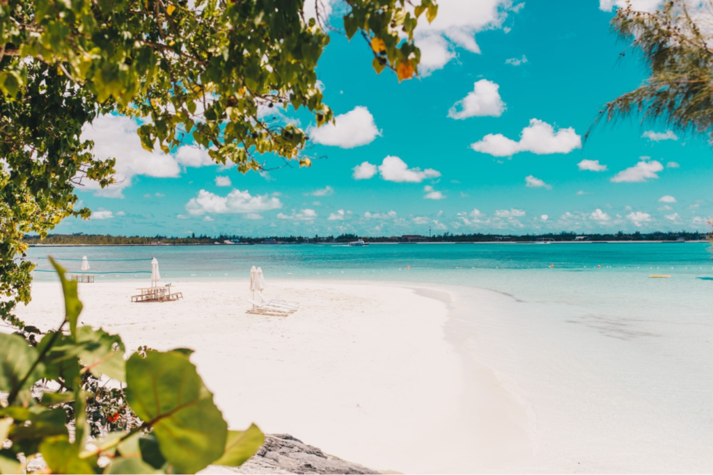 Travel inspiration: a white sand beach in the Bahamas