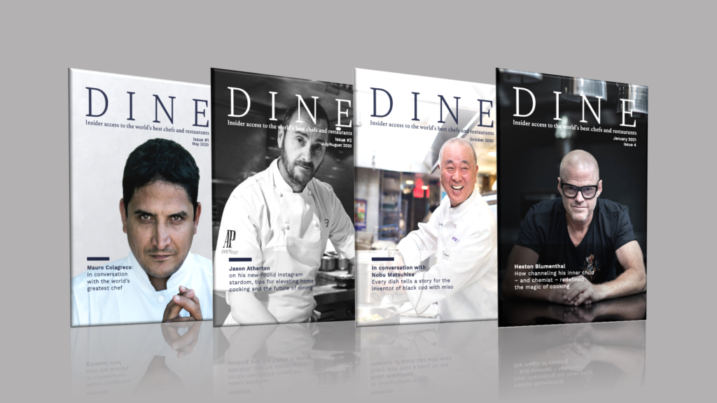 DINE magazine covers