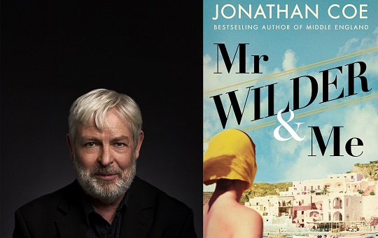 February book club: Mr Wilder and Me cover with author Jonathan Coe