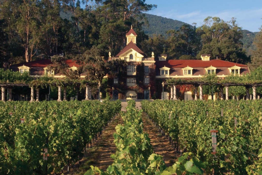 Celebrity vineyard Inglenook and chateau