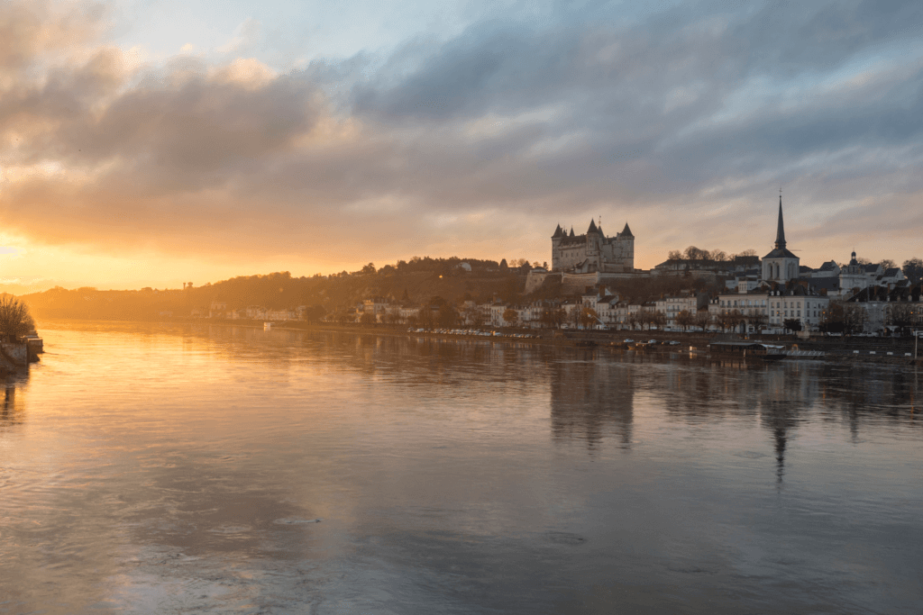 Loire River running through Saumur