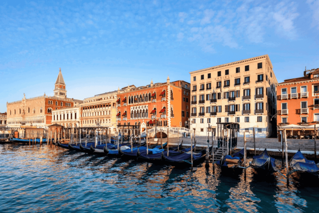 Travel trend number one: a return to familiar favorites like Venice, Italy.