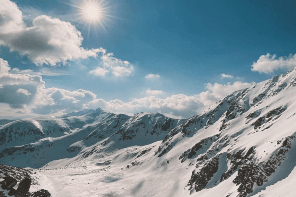 Snow-covered peaks