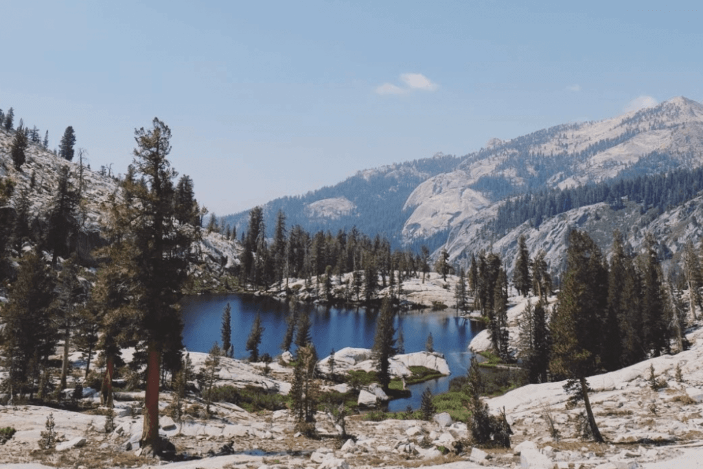 Mountain lake in Sequoia National Park