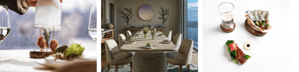 Oncore food and private dining room