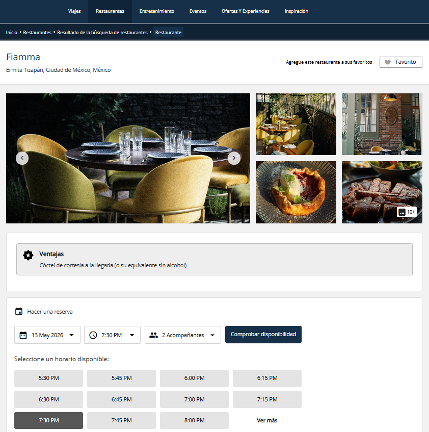 Ten Private Membership - Descubre una nueva forma de reservar más de 200 increíbles restaurantes de México con Visa Concierge visa concierge dining